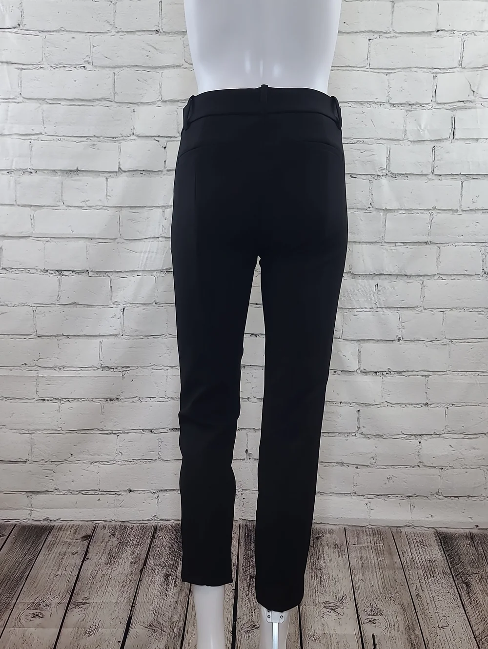 J Crew Cameron Bi-Stretch Cotton Slim Mid-Rise Tapered Crop Pant/Trouser Black
